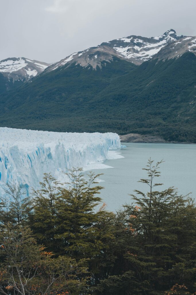 Breathtaking view of Perito Moreno Glacier in Argentina's Los Glaciares National Park.